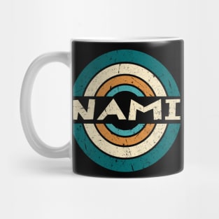 Retro Styles Nami Name Birthday 70s 80s 90s Circle Mug